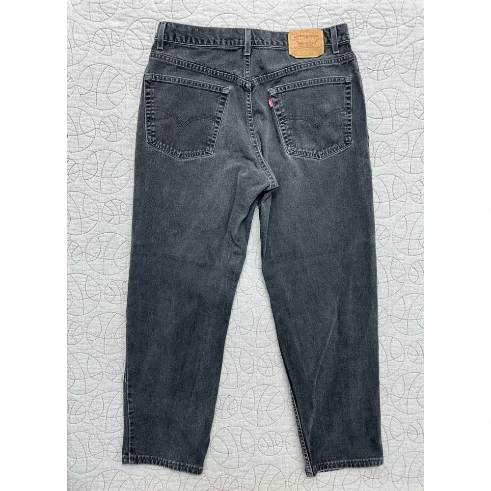 Levi's 550 Relaxed Fit Black Vintage 90s USA Made / Men's 38x32